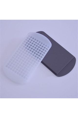 Neevoyu Kırmızı Yemek Grubu Silikon Buzluk Kalıbı - 160 Adet 1cm Küçük Kareli, Hızlı Dondurma, Esnek Ve Yıkama Kolay Buz Formu Çok Renkli