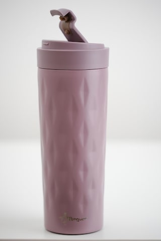 Png-1167 500ml Flip Kapak Desenli Çelik Mug 6 Saat Sıcak 12 Saat Soğuk Sızdırmaz & Bpa Free Mor