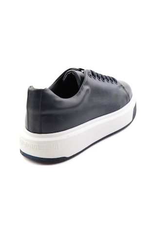 Bambi Lacivert Napa Hakiki Deri Erkek Sneaker E01401021443