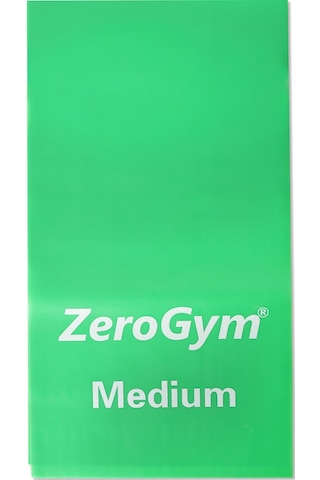 Zerogym Egzersiz Bandı Pilates Bandı, 150cmx15cmx0,55cm Yeşil Orta Yeşil