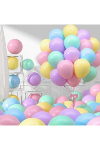 10 Adet 12 İnç Pastel Makaron Balon Karışık Renkli Lateks Balon Parti & Doğum Günü Süsleme Karısık
