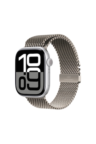 Apple Uyumlu Watch 44mm Zore Krd-100 Titanyum Hasır Kordon