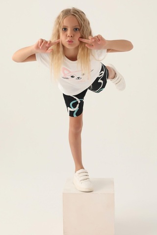 Roly Poly 3397 Cat Kız Çocuk Şort Takım 001