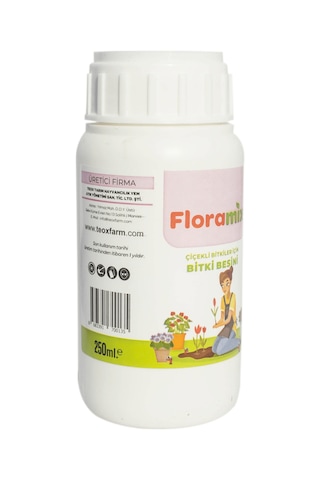 Floramix Çiçekli Bitkiler İçin Solucan Gübreli Bitki Besini - Vitamini 250 ML