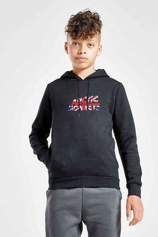 Tshirthane Arctic Monkeys Flag Baskılı Unisex Çocuk Kapüşonlu Siyah Sweat