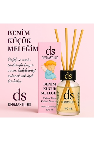 Benim Küçük Meleğim Pudramsı Bebek Kokusu Premium Bambu Oda Kokusu, 100 Ml Karışık