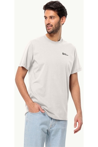 Jack Wolfskin Essential T M Erkek T-shirt-28378-krem Krem
