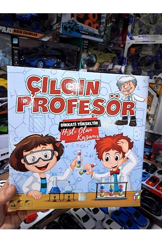 Oyun Çılgın Profesör Oyunu 54 Oyun Kartı 24 Top Renkli Akıl Oyunu Zeka Beceri 27x28cm