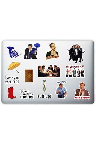How I Met Your Mother Dekoratif Laptop Notebook Tablet Telefon Sticker Set 007