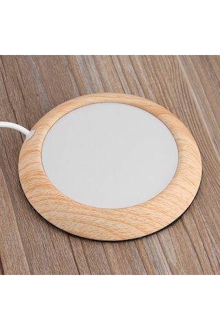 Ximistore9 Ahşap Ve Metal Usb Isıtıcı Tabak, 5w, 80 C'ye Kadar Sıcak Tutar, Ofis Ve Ev İçin Kahve/çay Isıtıcı Diğer