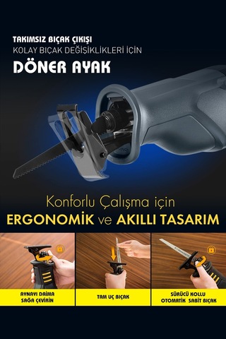Assur ASR617 750W Tilki Kuyruğu Testere Beyaz
