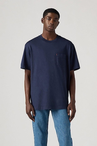 Levi's Bisiklet Yaka Pamuklu Relaxed Erkek Cepli T-shirt - 001tt-0002-4771 Lacivert