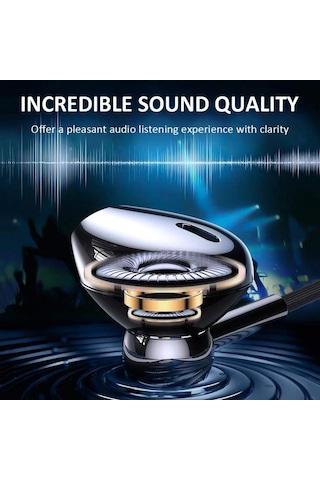 Telefon Kablolu Kulaklık, Metal Ağır Bass -