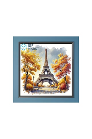 Elmas Boyama Seti- Paris Eyfel Kulesi Sonbahar -dıy 30x40cm