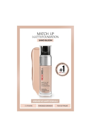 Newwell Match Up Matte Foundation Sand Bloom 01 34 Gr 001 C Newwell Match Up Matte Foundation Sand Bloom 01 34 Gr 001 C