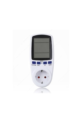 Koodmax - Dijital Wattmetre 220v Priz Tipi 16a 3680w Enerji Sarfiyat Ölçer Tüketim Ölçer