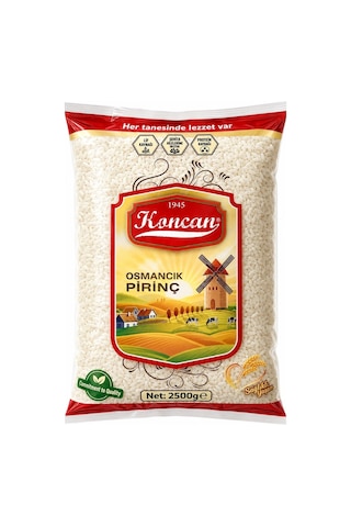 Korcan Osmancık Pirinç 2500 Gr X 4 Adet