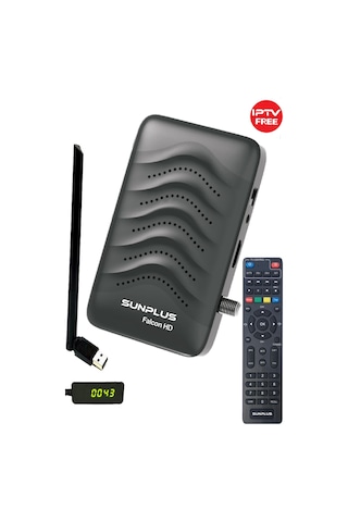 Sunplus Astra Falcon Çanaklı Çanaksız Full HD Uydu Alıcısı + Wifi Anten