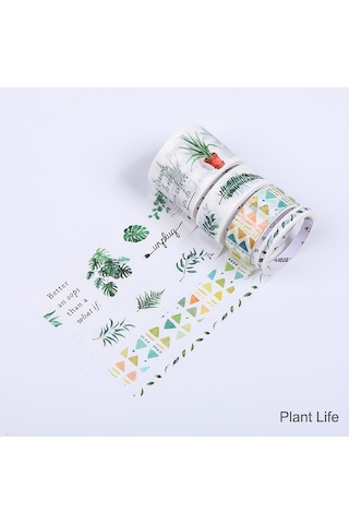 Springsun Washi Bant Seti - 4 Rulo 30,15,5mm Dekoratif Maskeleme Bandı + Çıkartmalar El Sanatları, Dıy, Hediye İçin