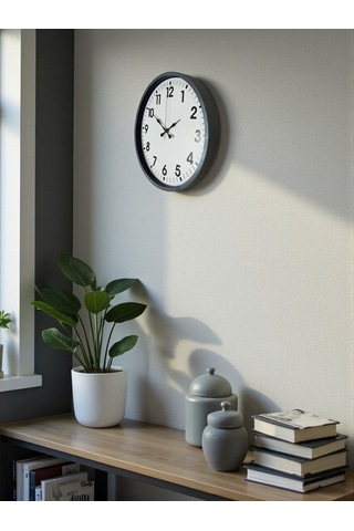 36 Cm Gri Standart Dekoratif Duvar Saati Diğer 03873123