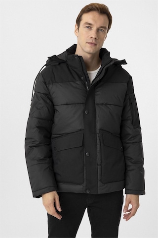 Süvari Siyah Slim Kapitone Mont-34883 Siyah
