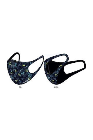 BLACKSPADE Çocuk Koruyucu Maske Harf Desen S2