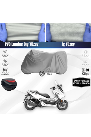 Honda Nss 250 Forza 250 Motosiklet Brandası Çanta Topcase Uyumlu Motor Branda