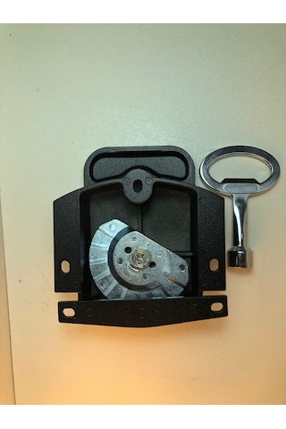 Atlastek Metal Ab Tasarım Yüzey Montaj Hava Santral Kabin Ağır Panel Kilit - Metal Gövde + Alu. Kare 8. Anahtar 1 ADET