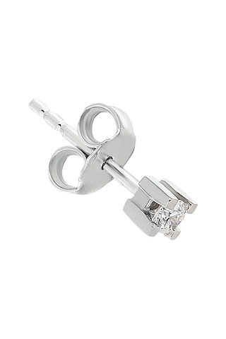 Sirius F Renk 0.06 Karat Tektaş Erkek Küpesi  0804E0125