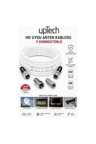 Uptech Hd Uydu Anten Kablosu 30 Metre F Konnektörlü Full Hd 4k Tv Kablosu