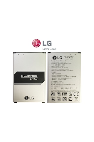 LG Uyumlu K8 2017 Pil Batarya Bl-45f1f Nx