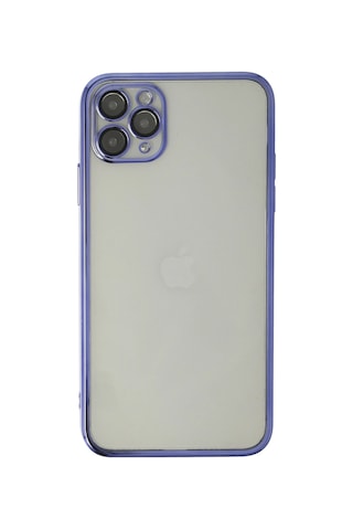 Newface - 512 - iPhone Uyumlu 11 Pro Max Kılıf Razer Lensli Silikon - Csmo-tex - - Mor