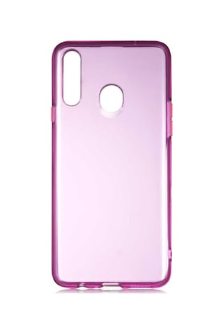 Samsung Uyumlu Galaxy A20S Kılıf Zore Bistro Kapak-Pembe