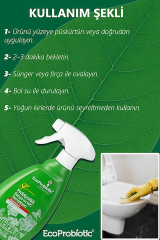 Probiyotikli Banyo Ve Tuvalet Temizleyici Sprey 400 Ml - Kötü Koku Önleyici Tekli