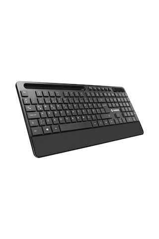 Everest Km-9676 Siyah Multimedya Tablet-telefon Standlı Klavye + Mouse Set Optik