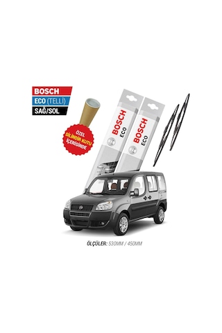 Bosch Eco Fiat Doblo Silecek Takımı (2000-2010)