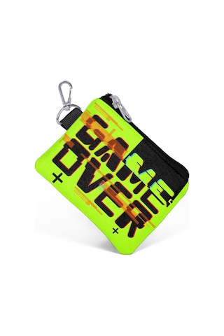 Coral High Kids Siyah Neon Sarı Game Over Desenli Bozuk Para Çantası 21828 Siyah