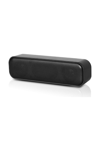 Kangvka Hk-5008 Usb Hoparlör, 2x3w Subwoofer İle Bilgisayar/laptop İçin, Plug & Play, Siyah, 5v Usb Beslemeli