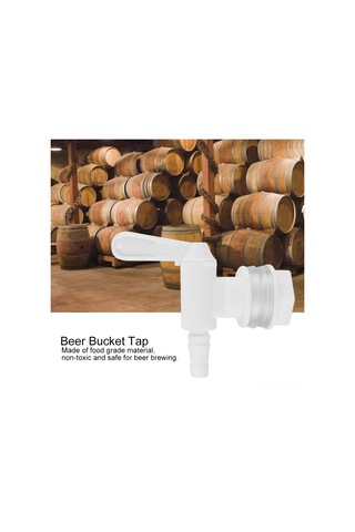 Folinda Gıda Kalitesi Plastik 3/8 İnç Bira Hazırlama Salatası Kranı - Kolay Kurulum, Temizleme Ve Sıvı Transferi İçin Ev Bira Yapımı Diğer