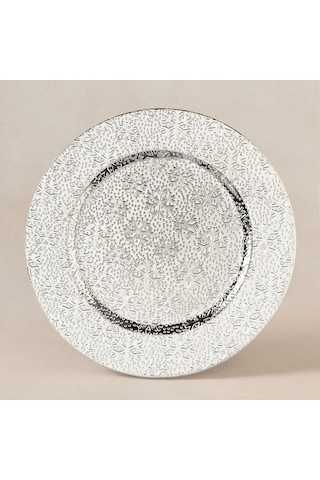 Karaca Home New Year Yılbaşı Snow Supla Silver 33 Cm Gri