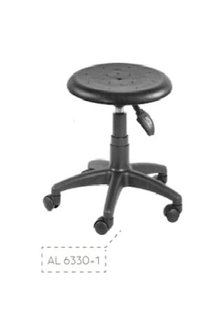 Plastik Oturaklı Monoblok Laboratuvar Taburesi Plastik Ayaklı