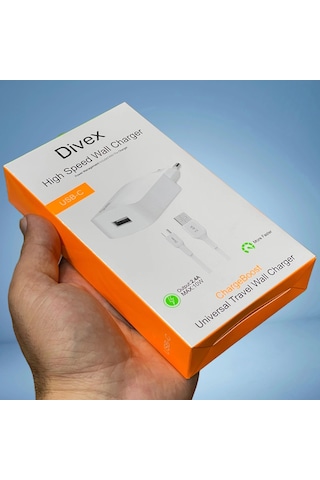 Divex Type-c Usb Kablo - Adaptör 2.4a Ev Tipi Şarj Aleti Ds-202
