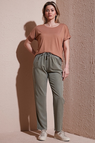 Fashion Friends Bayan Pantolon 25y0477k1 Haki Haki