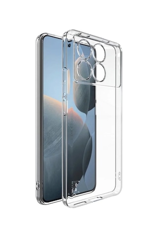 Prolysus Xiaomi Uyumlu Poco X6 Pro Kılıf Kamera Korumalı Şeffaf Yumuşak Silikon Kılıf