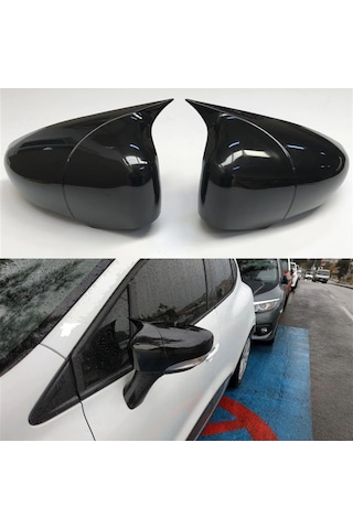 Renault Captur Yarasa Ayna Kapağı Batman Piano Black Parlak Siyah