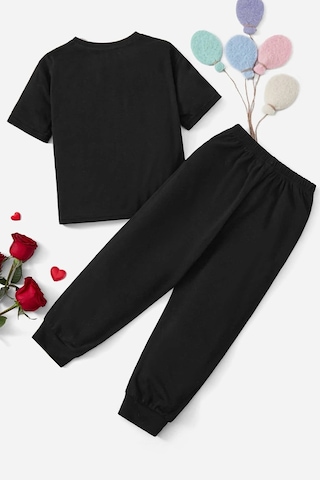 Çocuk Coffee Alt - Üst Eşofman Takımı Siyah