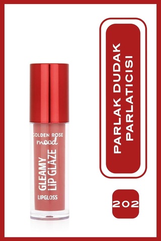 Golden Rose Mood Gleamy Lip Glaze Lipgloss No:202 Peachy Nude - Renkli Dudak Parlatıcısı Diğer
