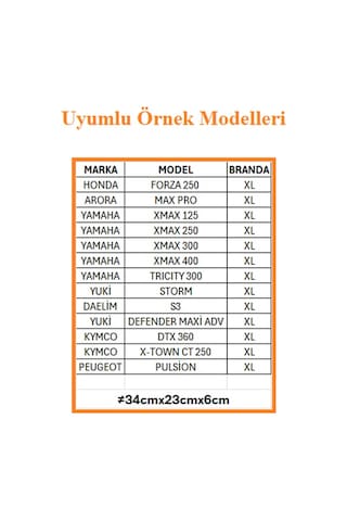 Proofmoto Universal Sele Brandası XL - X Large - XL Branda