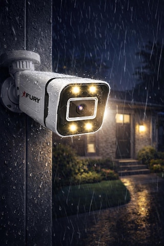 Fury 4 Ultra Warm Led Gece Renkli Görüntü Güvenlik Kamerası Dış Mekan Su Geçirmez