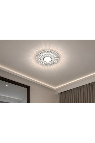 2 Adet Noas Yl65 1777 Athena Led Çerçeveli 4000k Kristal Cam Spot Beyaz